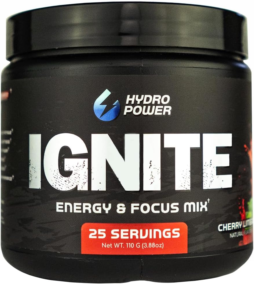Hydro Power Ignite Energy & Focus Mix Cherry Limeade - 25 porties poeder