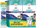 GuruNanda Hydramate Hydramaat Hydratation Support Drink Mix - Electrolyte Powder Packets for Dehydratation, Oefening & Energy - No Added Sweeteners, Non-GMO, Natural Lemon Lime Flavor - 24 Telling (0,56 oz Each)