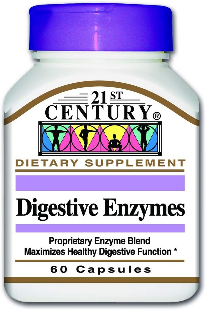 21e eeuw Digestieve Enzymen Capsules, 60 Tellen (verpakking 2)
