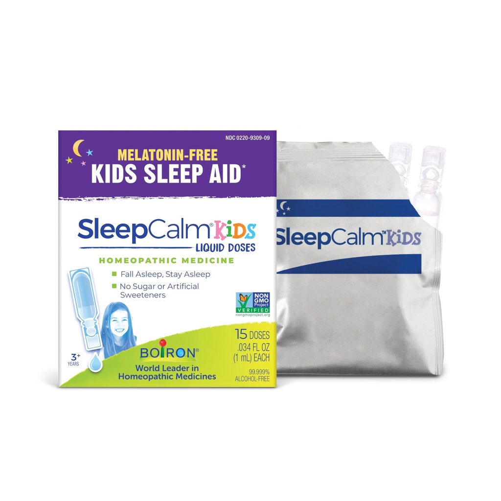 Boiron SleepCalm Kids Liquid Doses Slaaphulp voor diepe, ontspannende, rustgevende nachtrust - Melatonine-Free en Non Habit-Forming - 15 Tellen