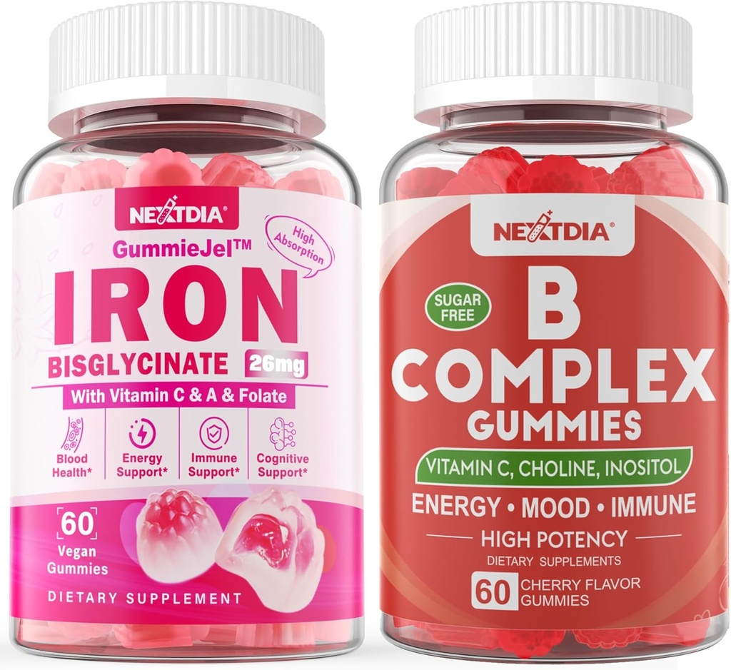 Vitamine B Complex Gummies & Iron Filled Gummies 26mg