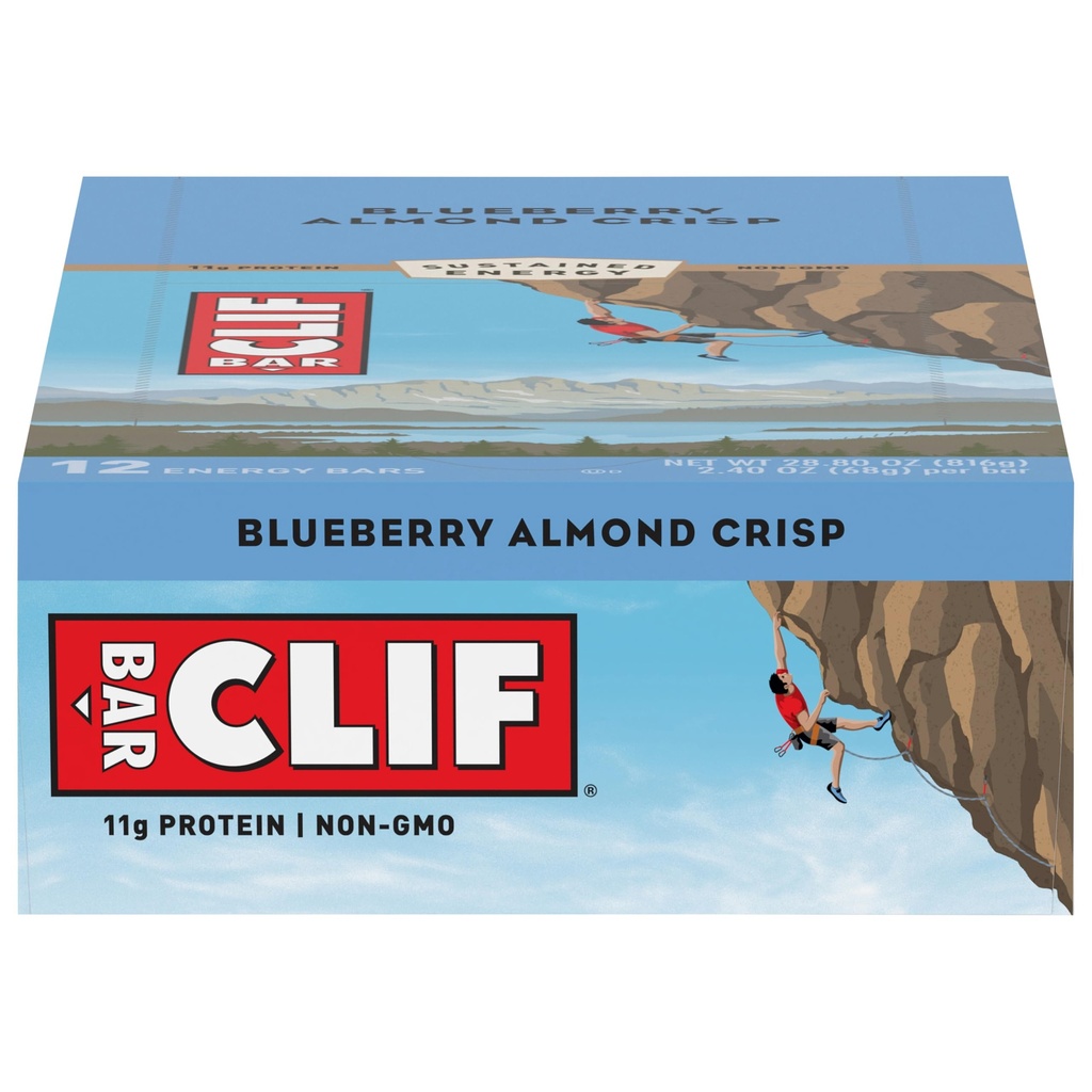 CLIF BARS - Energy Bars - Blueberry Crisp - (2.4 Ounce Proteine Bars, 12 Tellen)