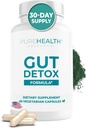 PUREHEALTH ONDERZOEK Gut Reinigen Formule Digestie Supplement - Uitgebreide Gut Reiniging met Zeoliet Detox & Zeoliet Clinoptiloliet - Reinigen Schadelijke Chemicaliën voor Optimale Wellness -1 Fles