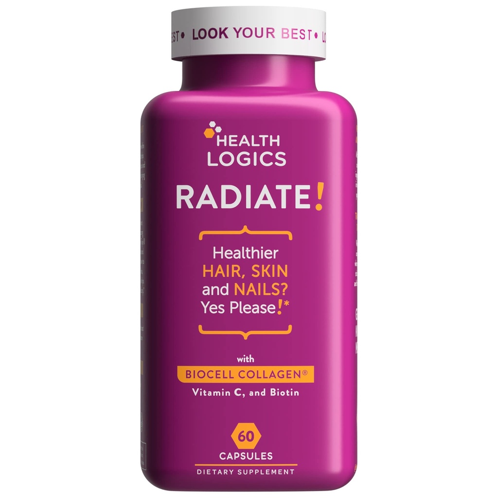 Gezondheid Logica Radieren haar huid & Nails met Biotine, BioCell Collageen, Vitamine C, Hyaluronzuur 