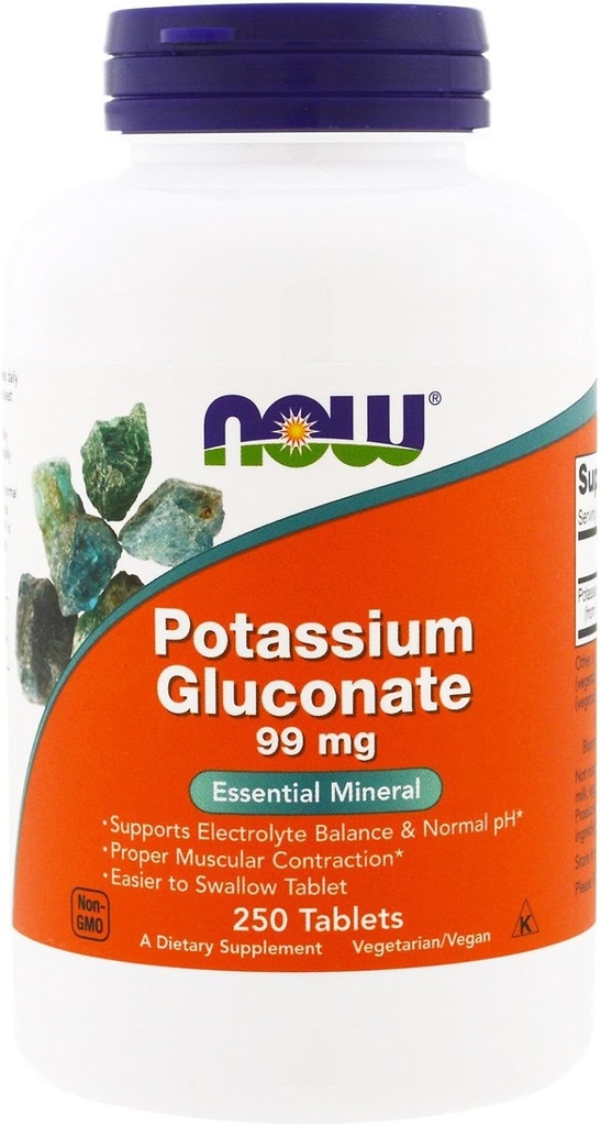 Nu Foods Kalium Gluconaat 99 Milligrammen - 250 tabletten