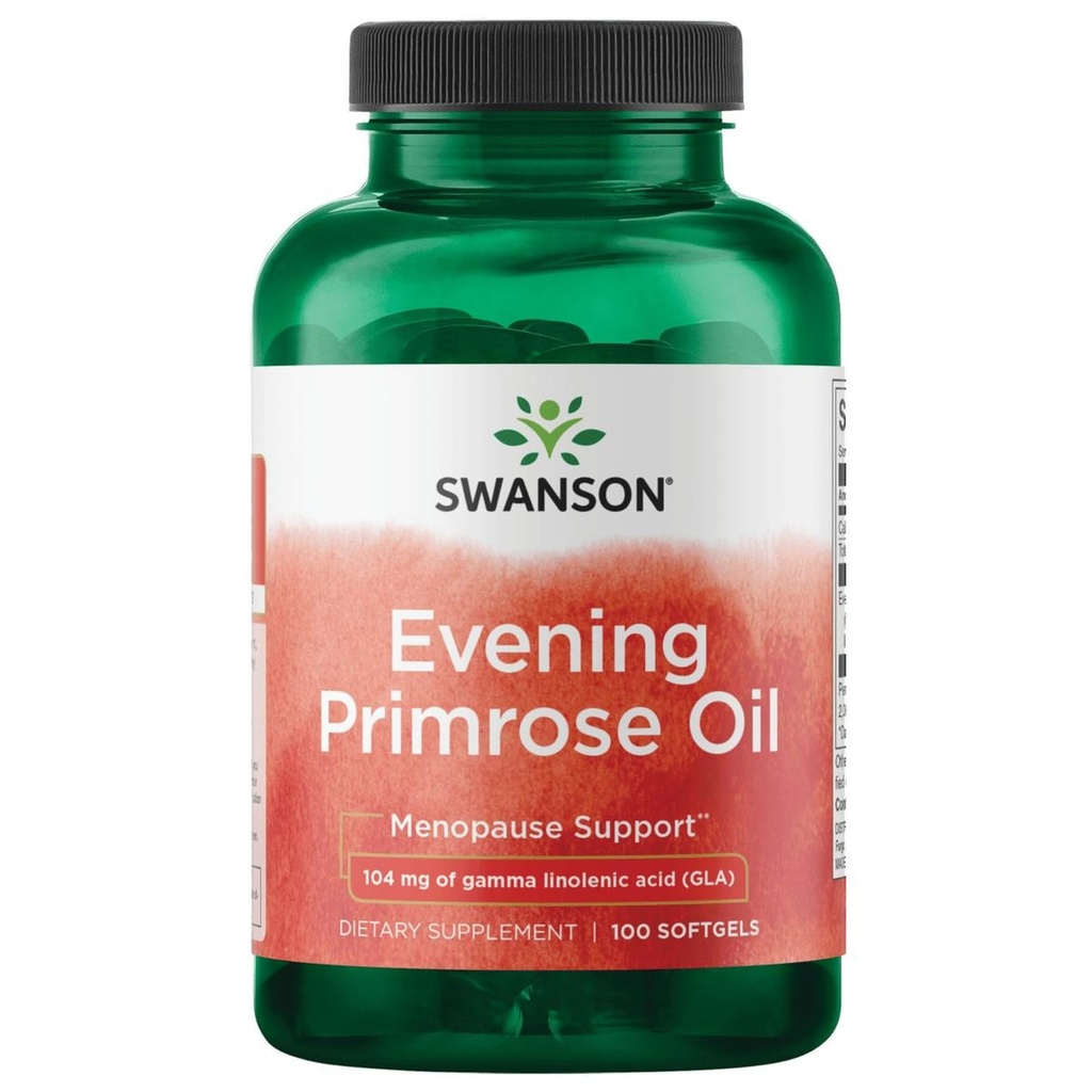 Swanson Evening Primrose Oil (Omegatru) 1300 Milligrammen 100 Sgels