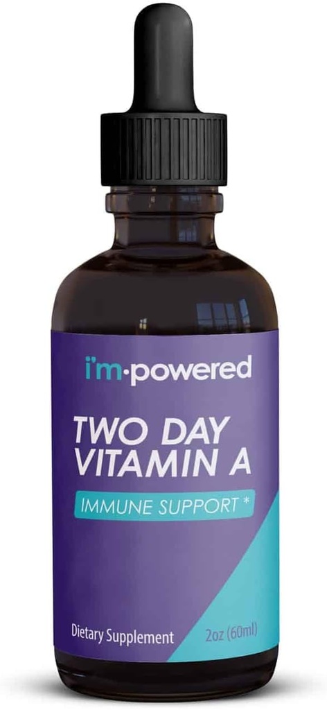 Ik heb twee dagen vitamine A - 2 oz natuurlijke vitamine A druppels 400.000 IE per portie (3 ml), ondersteunt Immune Health