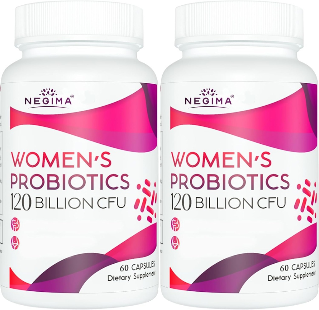 Negima Menopauze supplementen voor vrouwen, 120 miljard CFU Probiotica voor vrouwen, 13-in-1 Kruiden & botanica complex, voor Hormone Menopauze, Hot Flashes, Nacht Sweats, Mood Swings, Slaap - 120 Capsules