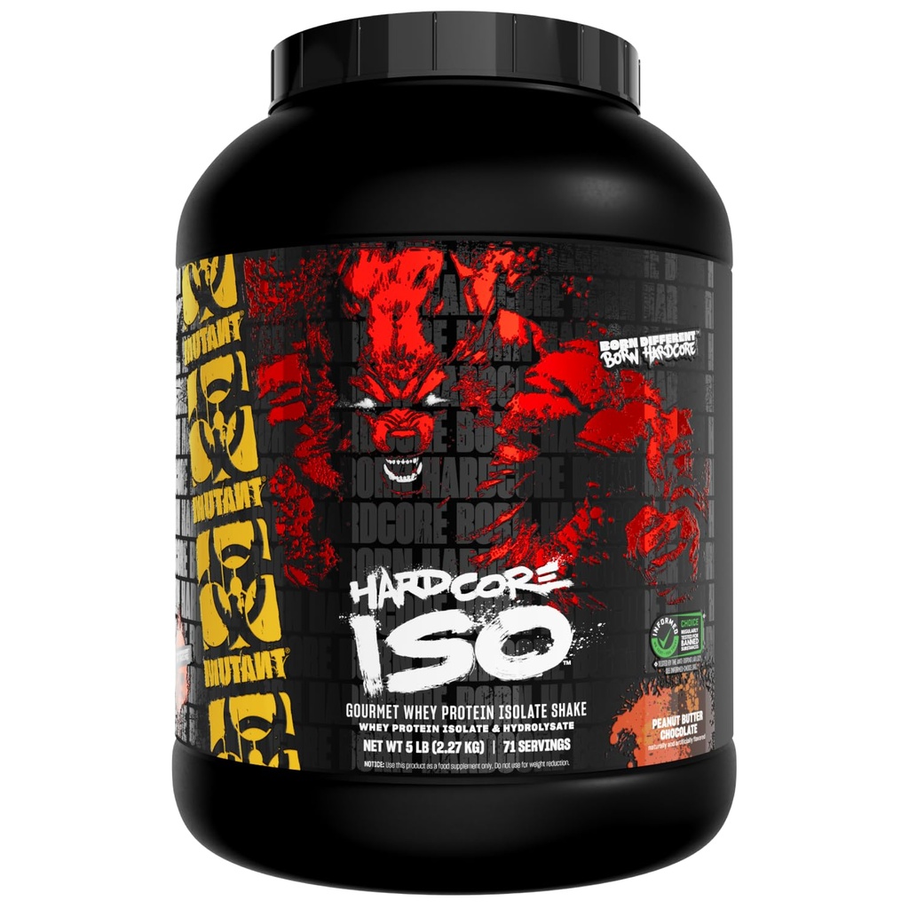 Mutant ISO Surge Wei Proteïne Isolaat Poeder werkt snel om te helpen herstellen, Build Spier, Bulk en kracht, 5 lb - Pindakaas Chocolade