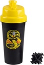 Karate Kid Cobra Kai 25oz Shaker Bottle w/Blender Mixer Ball - Drinkmetingen, Fliptop, Leakproof Schroef Lid- Blend Proteïnepoeder, Sportdranken, Shakes, Smoothies - officieel gelicentieerd