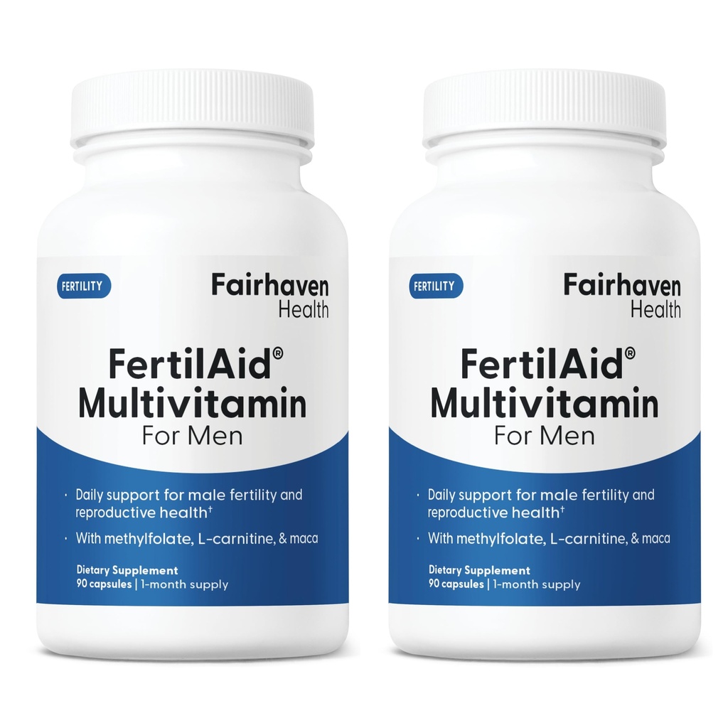 Fairhaven Health FertilAid voor mannen Vruchtbaarheid Supplementen voor mannen Twee maanden levering 