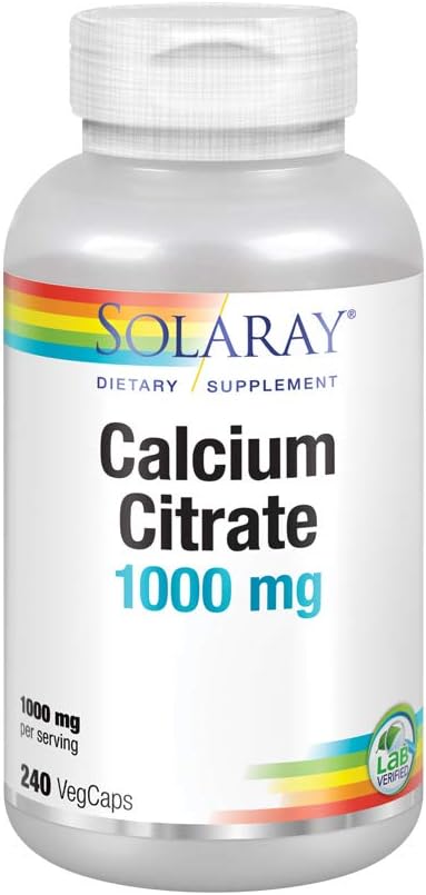 Solaray Calciumcitraat, 1000 mg, 240 VegCaps