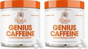 Genius Cafeine Pillen 100mg, Extended-Release Microencapsulated Cafeine Pillen - All-Natural Non-Crash Sustained Energy, Focus & Concentration Supplement - Nootrope Brain Booster - 100 Capsules