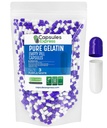 XPRS Nutra Maat 3 Lege capsules - 1000 Telle Lege Gelatine Capsules - Pillen DIY Capsule vullen - Pure Bovine Pill Gel Caps Vulbaar voor Do-It-Yourself Vitaminen en Supplementen (Paars/Wit)