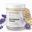 Rooted in Rest Magnesium Lotion for Sleep – Science Backed Sleep Aid – 2X More Magnesium Chloride – Fast, Effective Relaxation with Lavender, Passion Flower & Chamomile - Made in USA – 4 oz