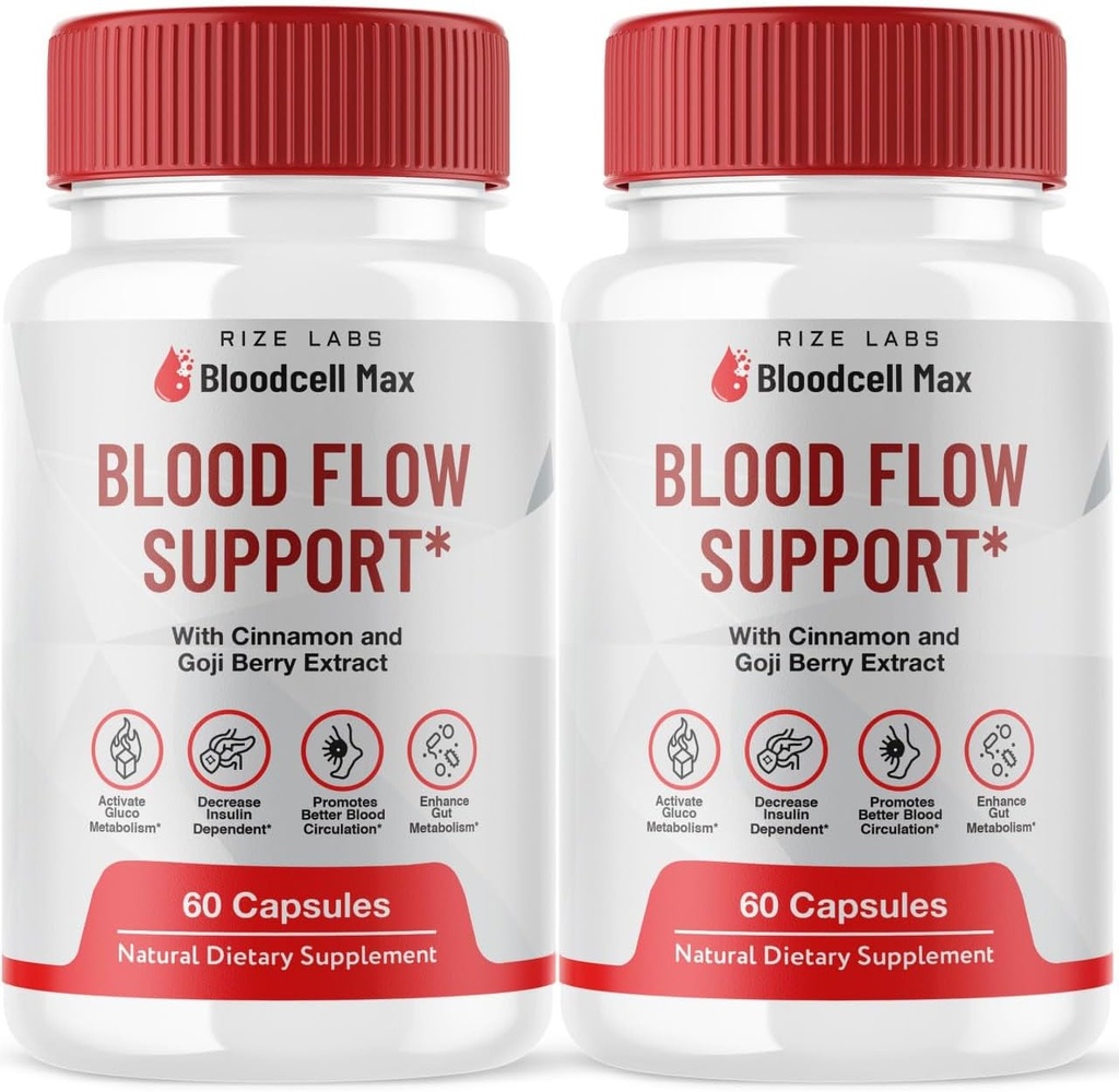(2 Pack) Bloodcell Max - Bloodcell Max Capsules to Maintain Healthy Levels, Bloodcell Max Advanced Formula for Overall Health, BloodcellMax Pillen Review (120 Capsules)