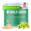 Amla Powder & Green Tea Superfood Supplement, 20x Ultra Geconcentreerde Amla, Antioxidant Ondersteuning, Gemaakt met Oolong Thee en Indiase kruisbessen, Biologische, Veganistisch, Klassieke smaak, 90 Servers