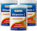 Best Naturals 100% Pure Vitamin C Powder Non-GMO 1 lb (454 Gram) Powder (Ook wel Ascorbinezuur genoemd) (1 LB (Pack of 3))