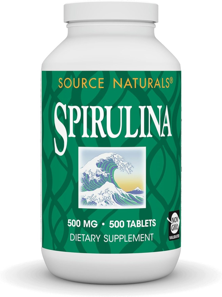 Bron Naturals Spirulina - voor ondersteuning van het immuunsysteem - 500 tabletten