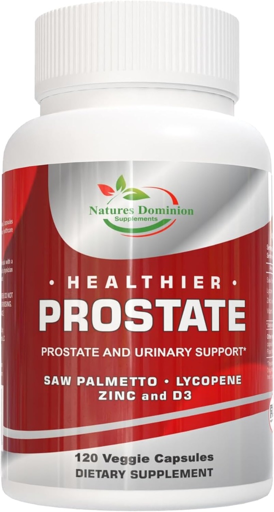 Zag Palmetto voor mannen, Lycopeen, Zink, Vitamine D3. Prostaat Supplementen voor mannen, Blaas controle. Zag Palmetto supplement voor mannen. Prostaat ondersteuning met Lycopeen