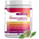 MultiAbsorb~Immune Booster, Multi-Nutrient Powder for Optimal Health & Immune Support, Vitamines, Mineralen, Antioxidanten, Eye Health, No Fillers, Natural, Non-GMO, 30 Servers (Unflavored)
