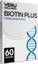 Veru Wellness Biotin Plus Daily Patch - B7, Collageen - Zelfklevende tijdpersbericht (60 dagen)