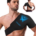 Schouder Ice Pack Rotator Manchet Koudtherapie Flexibele Herbruikbare Gel Ice Koude Pack Compressie Wrap voor Verwondingen Pijn Verlichting & Tendonitis, Herstel na schouderchirurgie, Zwelling(zwart)