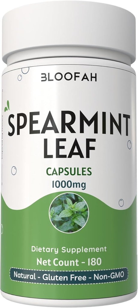 Spearmint Leaf Capsules 1000mg Poeder 