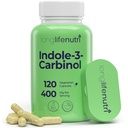 LongLifeNutri Indole-3-Carbinol 400mg - 120 Vegeteriaanse Capsules, 4-maands levering, Organische Supplement voor Hormone Balance & Cellular Health, Lab getest, Made in USA