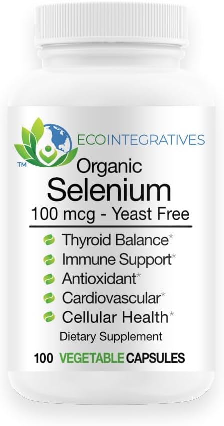 SE-100 100 mcg (100 telling) - Pure Selenium Gistvrije ondersteuning Immune, Cardiovasculaire, en schildkliergezondheid