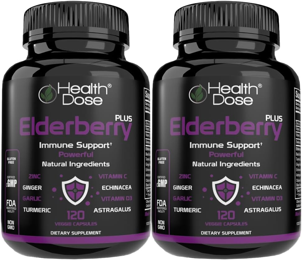 Health Dose Elderberry Plus Capsules 