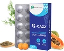 Q-Gazz helpt bij gas, opgeblazen gevoel en indigestie klinisch bewezen unieke Blend van probiotica, carminatieve oliën en digestieve enzymen voor mannen en vrouwen samengesteld door artsen - 30 tabletten