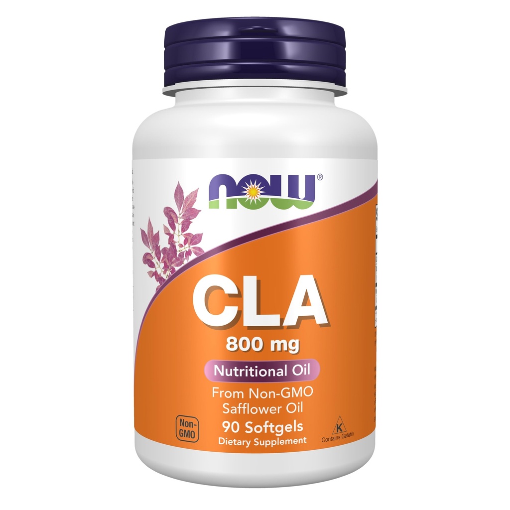 NOW Supplementen, CLA (Geconjugeerd Linolzuur) 800 mg, Voedingsolie, 90 Softgels