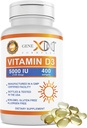 Genex Formules Vitamine D3 5000IU (400 Softgels) Natuurlijke ondersteuning voor botgezondheid en zenuwfunctie - non-GMO, glutenvrij, allergenenvrij