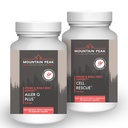 Mountain Peak Nutritionals Immuun Support Combo Pack Aller G Plus voor seizoensgebonden ademhalingsgezondheid en celredding met kurkuma en bromelaïne Hypoallergeen Supplementen voor het welzijn van het hele lichaam