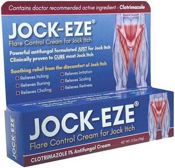 JOCKEZE Flare Control Cream (0,5oz) Alleen voor Jock Itch
