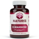 D MANOSE met Cranberry Extract & Vitamine C - Urinaire traktatie UT Reiniging & Blaasgezondheid - Beschermt tegen urinetrekinfecties UTI - Natuurlijke gezonde flush & Detox impurities 60 Veg Capsule