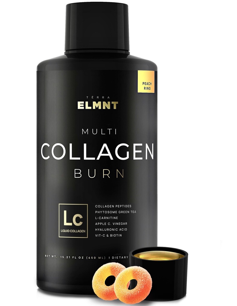 Premium Liquid Collageen voor vrouwen gewichtsverlies en schoonheid w. Hyaluronzuur, Biotine, L-Carnitine, Apple C Vinegar - Ultra Pure Multi Collageen Proteïne Shots Drink + Hair & Skin Liquid Vitamines - Colageno
