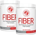 Tino High Fiber Supplement Powder - Non-GMO, Pre-Biotic, Water Soluble, Digestief Friendly, Powdered Mix - Toevoegen aan water, sap, Shakes, Graan & Meer (2 Canisters - 15,9 Oz. ea.)