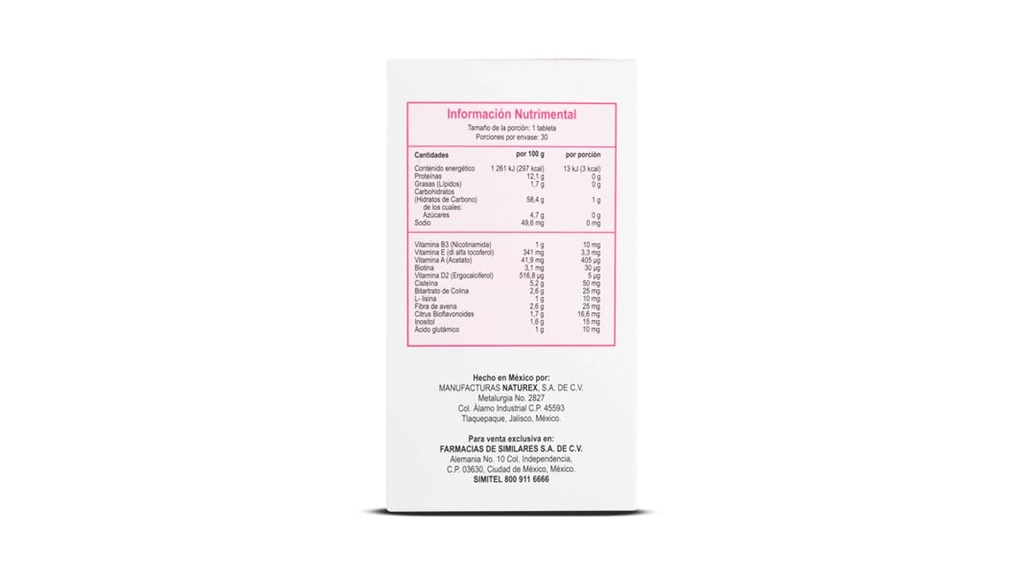 Antioxidanten en aminozuren Supplement voor haar en nagels te vergelijken met Gelasimi 30 tablet- Antioxidanten y Aminoácidos Supplemento para Cabello y uñas vergeleken met GELASIM 30TAB CISTE