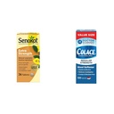Senokot Extra sterkte Natuurlijke plantaardige Laxatief voor zachte overnachting Verlossing & Colace Regelmatige sterkte Stool Softener 100 mg Capsules 100 Tel Docusaat Natrium Stimulant-Free