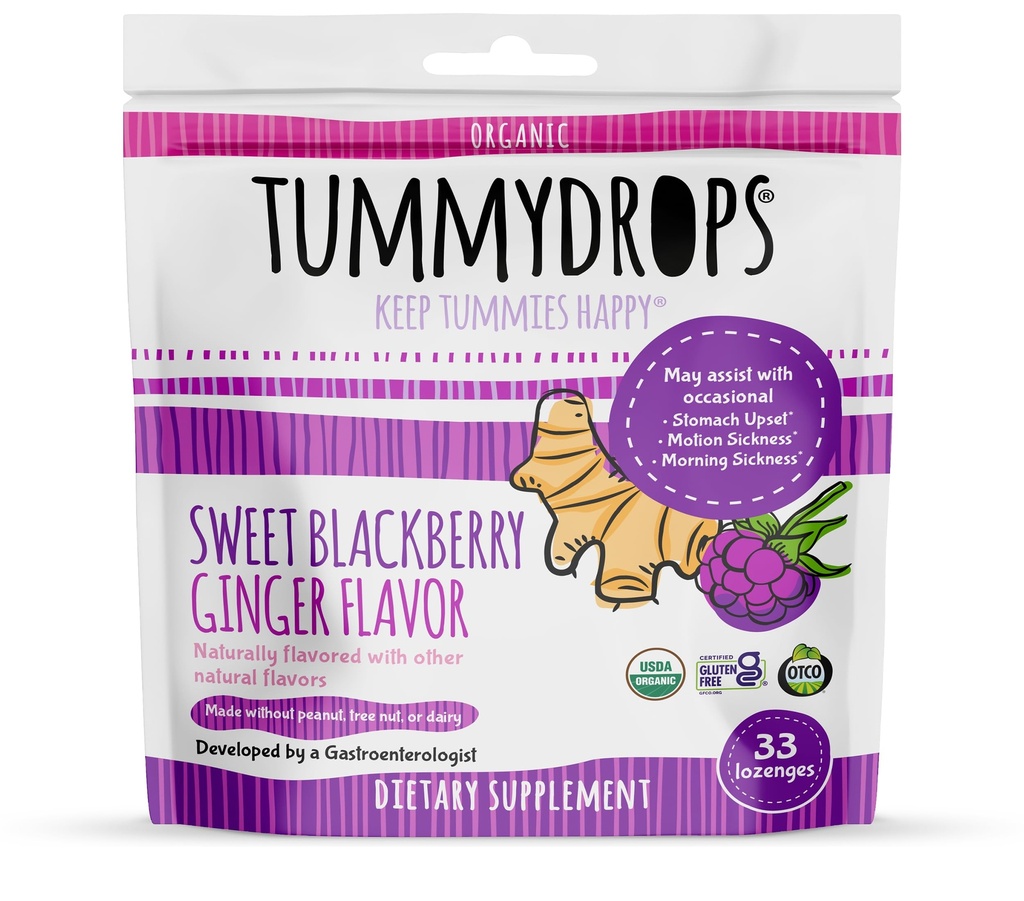 Tummydrops USDA Biologische Zoete Blackberry Ginger