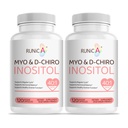 Myo-Inositol & D-Chiro Inositol Supplement voor vrouwen - Ideaal 40:1 Ratio - Ondersteuning Hormone Balance & Fertility & Ovarian Health - Vegan Powder Capsules - 60-Day Supply