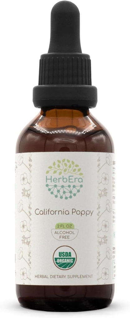 HerbEra California Poppy B60 USDA Organische Tinctuur 