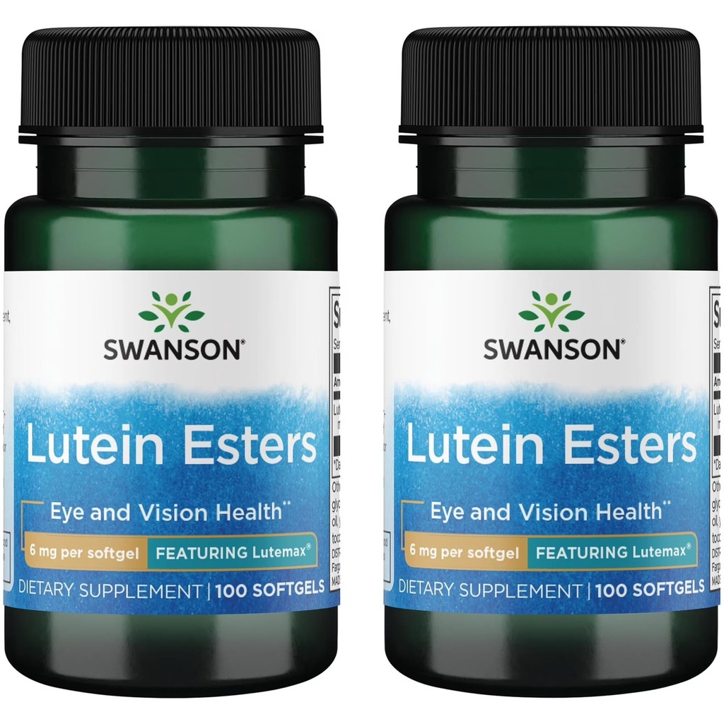 Swanson Lutein Esters - Met Lutemax 6 mg 100 Sgels (2 Pack)