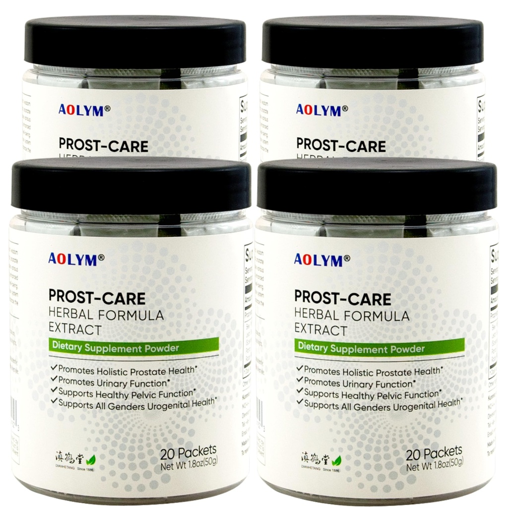 Prost-Care Multi Target Natural Herbal Formula, Enhance Healthy Urinary Flow, Promote Pelvic Wellness & Urinary Function, Enhance Prostate Health for Man 20 Packets/Bottle (Pack of 4)