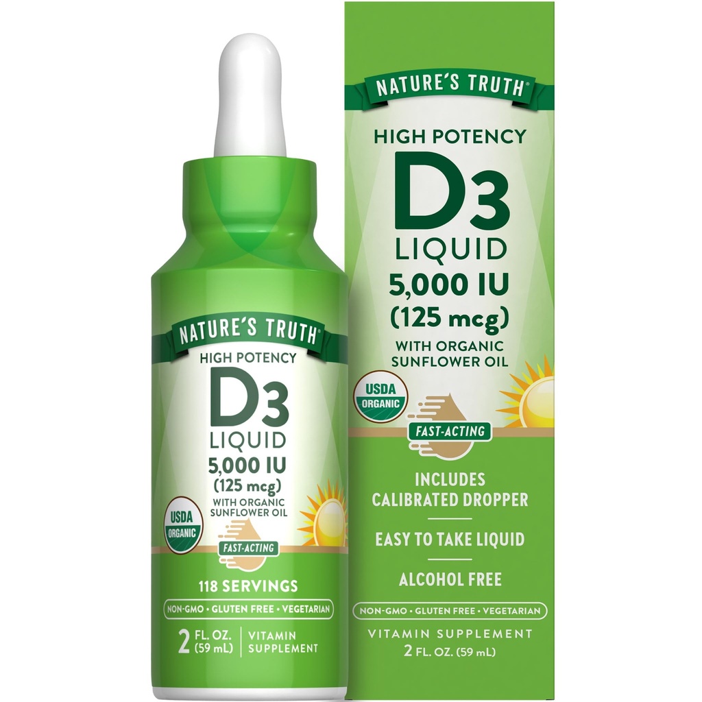De waarheid van de natuur Vitamine D3 Vloeibaar 