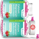 Hoge Absorptie Calcium Magnesium Zink Gummies met Magnesium Glycinate 400mg, Suikervrij Calcium Magnesium Supplement voor Bot & tanden sterkte, Spierfunctie - Veganist, 120 Tel.