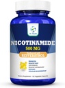 Nicotinamide 500mg Enhanced w. Resveratrol 100mg 120 Veggie Capsules Tot 4 maanden Supply Vitamine B3 w. Antioxidant All Natural Dietary Supplement Ondersteuning Cellular Health Energie & Verouderen Genadevol