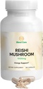 Biologische Reishi Paddestoel Extract Capsules - Verbeter Slaap, Anti-vermoeidheid, Cardiovasculaire Gezondheid, Immuun Ondersteuning, Stress Relief, Vegan - Non-GMO